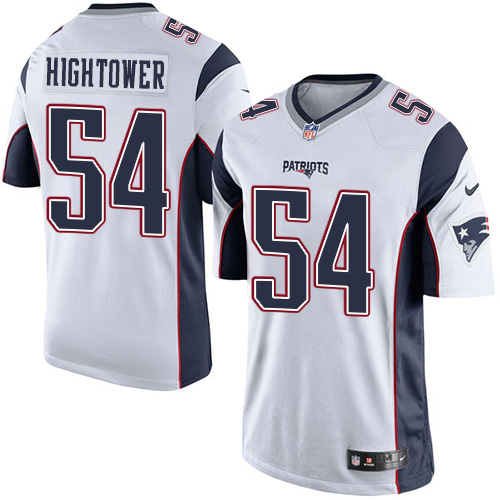 Men's Limited Dont'a Hightower Nike Jersey White Road - #54 NFL New England Patriots